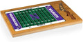 PICNIC TIME NCAA Icon Glass Top Cutting Board & Knife Set, Cheese Boards Charcuterie Boards, Serving Platter, (Parawood & Bamboo)