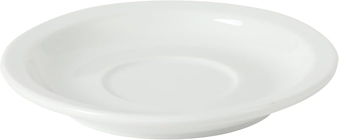Gibson Home Gracious Dining 7-Ounce Cappuccino Cups Set of 4, Stackable Coffee Cups with 4 Saucers, Metal Stand, Coffee Mugs for Latte, Café, Mocha, Tea