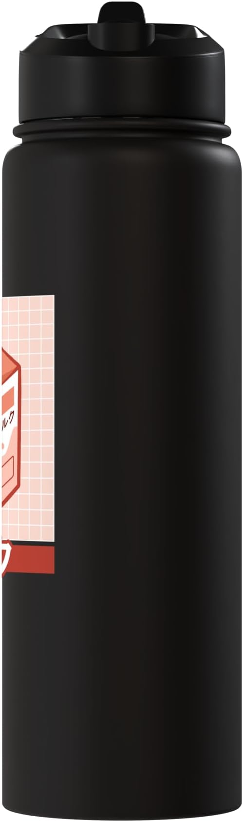 Cute Funny 90s Japanese Kawaii Aesthetic Peach Milk Stainless Steel Insulated Water Bottle
