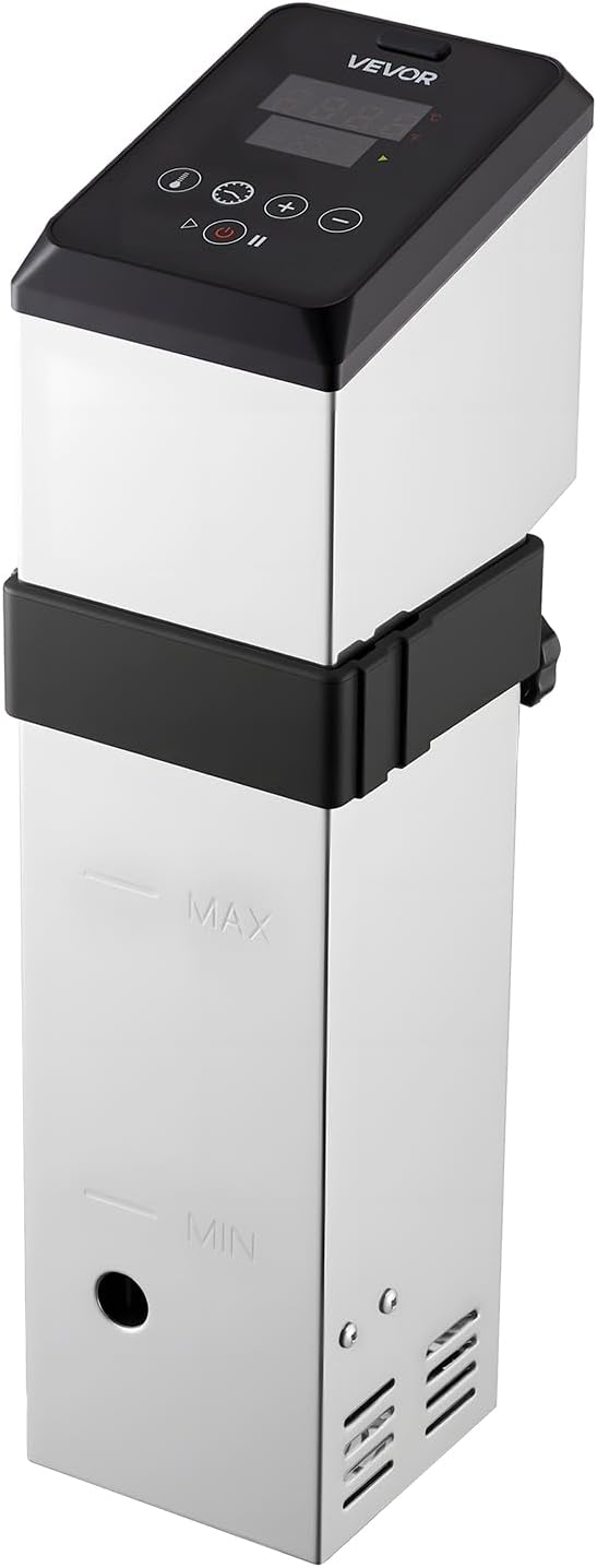 VEVOR Sous Vide Precision Cooker, 1500W Sous-Vide Cooking Machine, Immersion Circulator with LED Digital Display, Adjustable Screw Clamp, Fast-Heating, Accurate Temperature & Timer Control, Sous-Vide