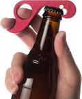 GrabOpener One-handed Bottle Opener in Satin Red