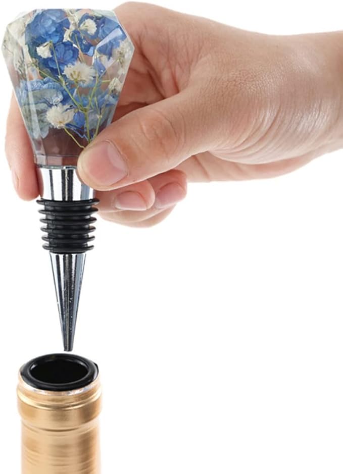 Cabilock 2sets Silicone Wine Stopper Molds for Custom Bottle Stoppers Lightweight and Portable Craft Accessories for Wine