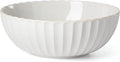 Lenox French Perle Scallop Serving Bowl, 3.60 LB, White