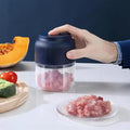 Electric Garlic Chopper,Mini Portable Veggie Chopper,300ML Garlic Grinder Masher Onion, Blender to Vegetable, Cordless Food Processor for Ginger