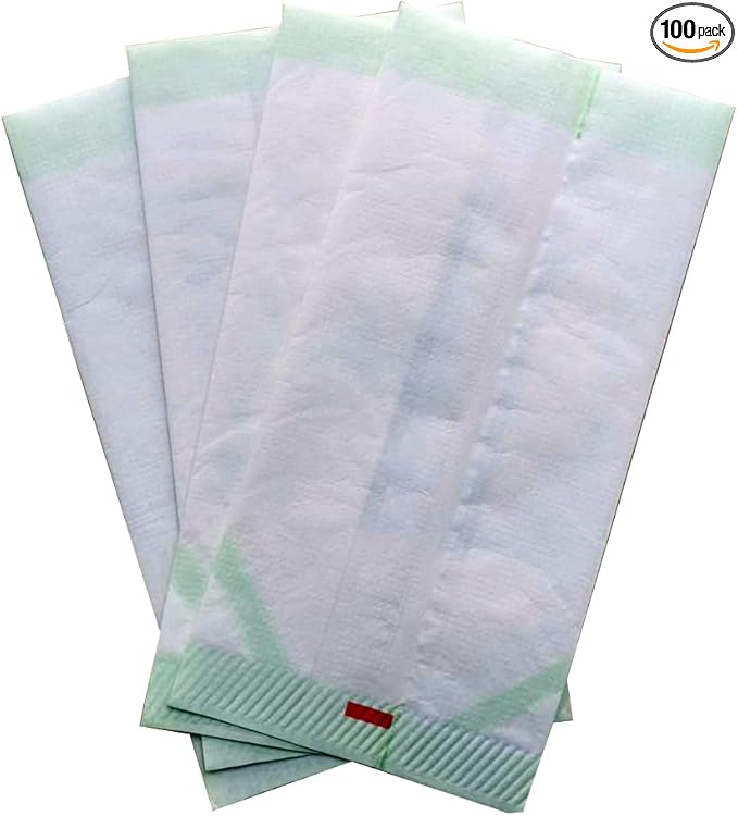 100Pcs Heat Sealing Microwave Popcorn Popper, Dispoable Pop Corn Packaging Bags with Greaseproof Paper (No pattern)