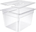 12 Quart Sous Vide Containers with Lid Compatible with Wancle Anova Nano AN500-US00 Pro 3.0 Mini Joule,most Instant Pot Sous Vide Cooker,BPA Free (Container with lid, 12 QT)
