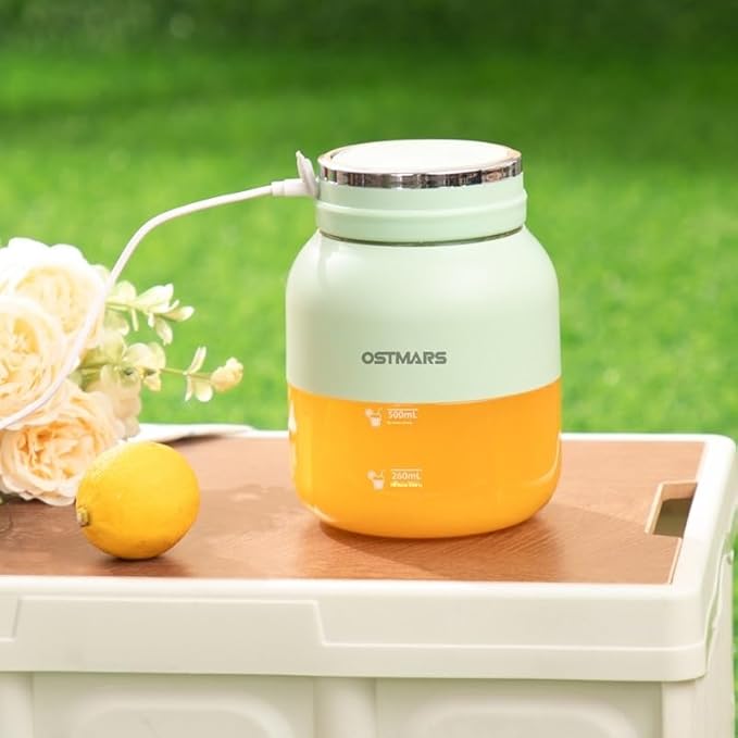 OSTMARS Portable Personal Blender, Compact Juicer Cup, 500ml, USB Rechargeable, for Fruits and Smoothies