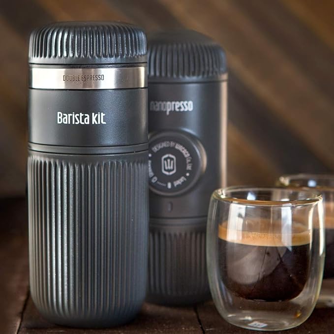 WACACO Accessory for Nanopresso, Barista Kit, Larger Water Tank with 3 Filter Baskets, for Lungo Espresso