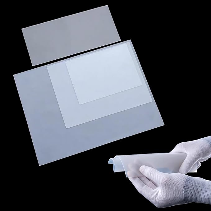 White Silicone Rubber Sheet Silicone Mat Extra Large Mats for Crafts Jewelry Casting Resin Moulds DIY Gaskets and Seals 500x500x5mm