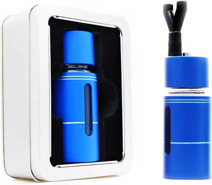 Poppers Bottle,Leakproof Aroma Inhaler Bottle, Empty Bottle No Liquid Inside (Blue)
