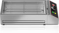 Takywep Electric Barbecue Grill, Smokeless Indoor Outdoor BBQ Grill, Portable Countertop Grill with Adjustable Temperature 122°F-572°F, Stainless Steel, 1800W, for Home Restaurant Party Camping
