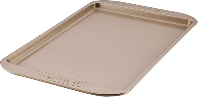 Farberware Bakeware Nonstick Sheet Pan, 10-Inch x 15-Inch, Mocha