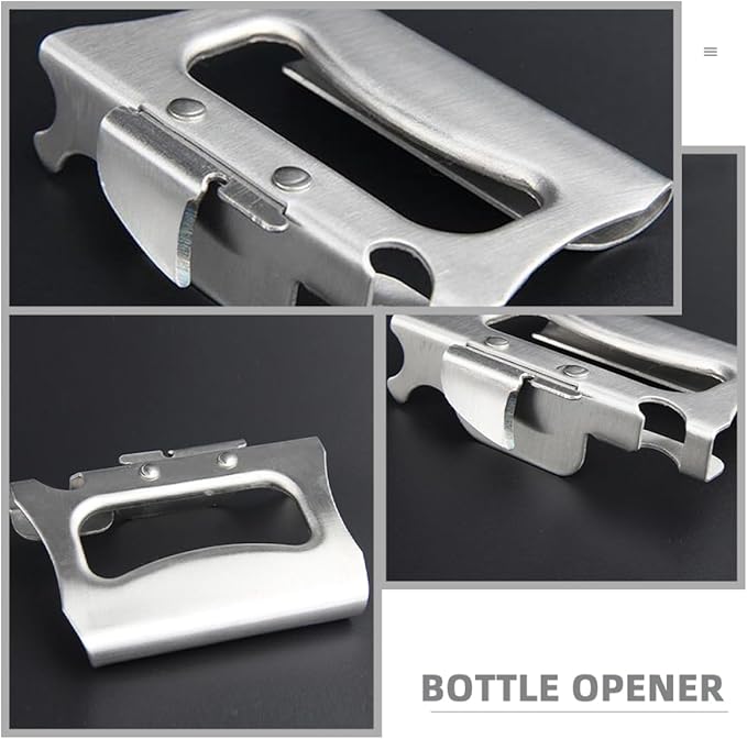 2pcs Stainless Steel Can Opener Ergonomic Handheld Tool for Effortless Lid Removal for Cans and Bottles Compact and Design for Home and Camping Use