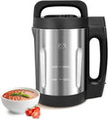 Soup Maker 2 L, Makes 4-6 Servings, Soup Maker Machine with 6 Preset Programs, Electric Soup Machine Automatic Heating and Blending for Purées, Baby Foods, Smoothies, Stainless Steel