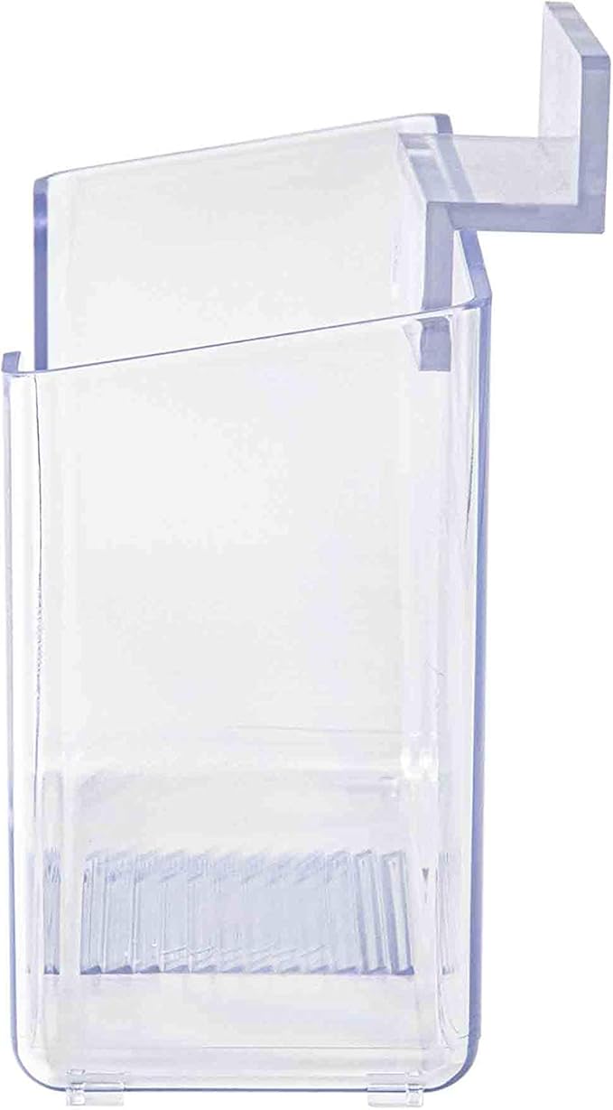 Marketing Holders 12 Pack Slatwall 5" W Postcard Holder Clear Acrylic Pocket for Literature Printed Material Menu Maps Display Booklet Horizontal Organizer Take One Display