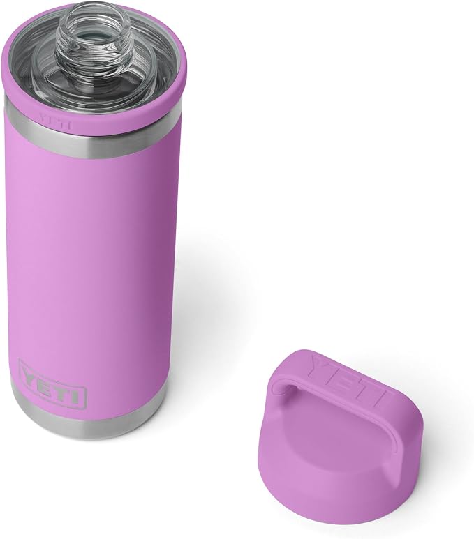 YETI Rambler 18 oz Bottle, Leakproof, Vacuum Insulated, Stainless Steel with Chug Cap, Desert Bloom
