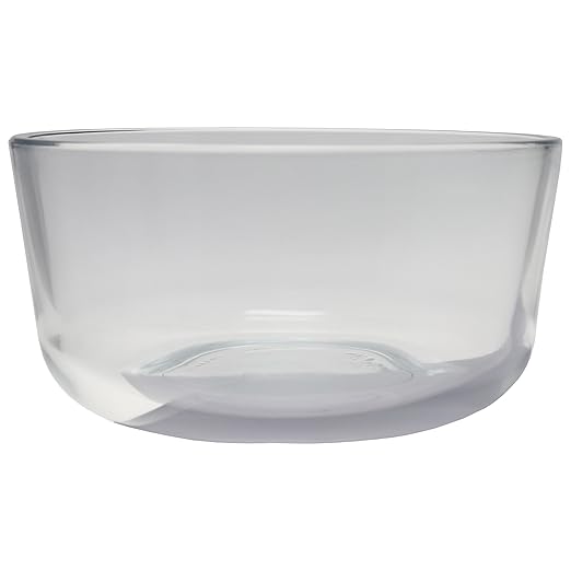 Pyrex 7201 4-Cup Glass Bowl & 7201-PC Purple Food Storage Replacement Lid (4-Pack) - Made in USA
