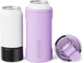 BrüMate Hopsulator Trio 3-in-1 Insulated Can Cooler for 12oz / 16oz Cans + 100% Leak Proof Tumbler with Lid | Insulated for Beer, Soda, and Energy Drinks