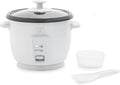 GreenLife Rice Cooker with Removable PFAS-Free Ceramic Nonstick Pot, 3-Cups Uncooked/6-Cups Cooked, Grains & Oatmeal Multicooker, Compact One-Switch Design, Auto Keep Warm, Easy Clean, White