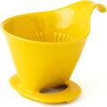 Zero Japan - Bee House Pour Over Coffee Dripper - Lead-Free & Cadmium-Free Ceramic Coffee Maker with Elegant Peek Hole, Drip Cone Brewer Coffee Gift, Brewing Accessories - Yellow Pepper, Standard Size