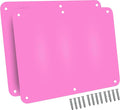 17.5inchX11.5inch Large Stainless Steel Plate for Magnets, 3M Adhesive Back, Mounting Screws, Ideal for Magnetic Shelf, Spice Holders, Colorful Magnets as a Gift. Mount Anywhere! (Pink, 2 Pack)