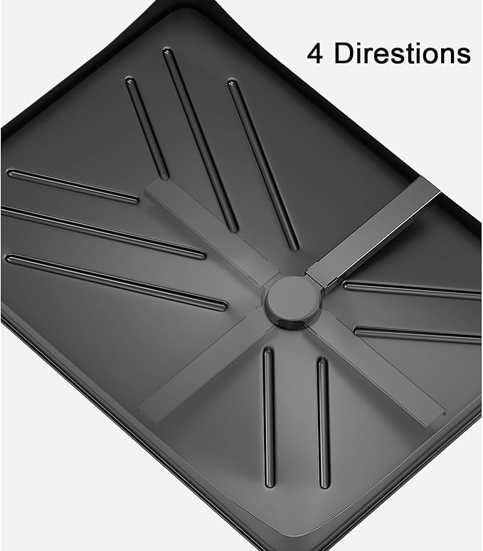Over The Sink Large 2 Tier Dish Drying Rack Expandable,Dish Drainers for Kitchen Counter,Rustproof Utensils