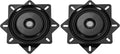 uxcell 7" Bar Stool Swivel Replacement, 360° Rotation Lazy Susan Turntable, Square Ball Bearing Seat Swivel Base Mount Plate for Recliner Chair or Table, Black (175x2mm)