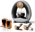 Single Serve Coffee Maker 2 in 1, 1400W Fast Brewer for K-Cup Pods & Ground Coffee, One-Touch Americano & Tea Machine with 2 Reusable Filters, Compact Design for Home Office RV Dorm
