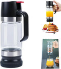 Honey Dispenser No Drip with Base 2026 New Upgrade, 12OZ Glass Honey Jar pot with Handle, Syrup Dispenser for Coffee or Tea, Mess Free Honey Dispenser for Honey and Syrup (Black)