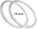 JaGely 2 Pack 14 Inch Lazy Susan Hardware Aluminum Alloy Turntable Rotating Hardware Heavy Duty Lazy Susan Bearing Ring Mechanism for Kitchen Dinning Table