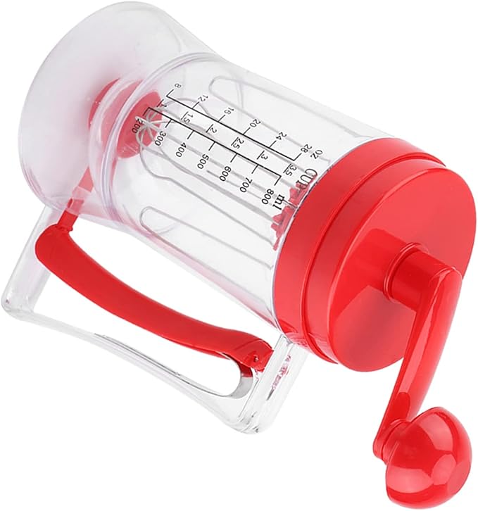 Hand Held Manual Pancake Cupcake Batter Mixer Dispenser Blender Machine Baking Tool