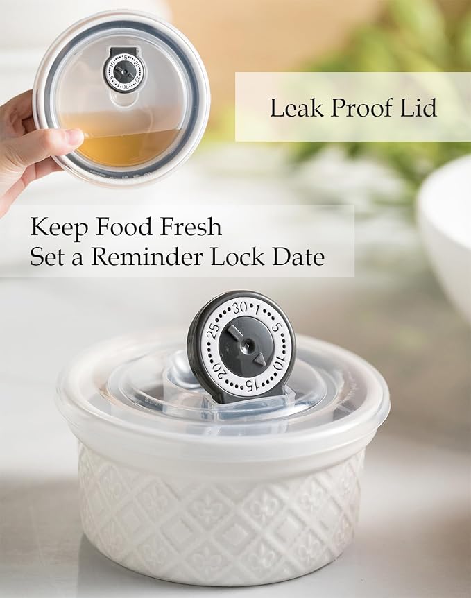 9 oz Ramekins with Lids, Creme Brulee Ramekins Oven Safe, Small Ceramic Serving Bowls Dessert Bowls, White Custard Cups for Baking, Dipping Sauce Cups, Pinch Bowls Ideal for Gifts, Set of 4
