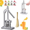 Cast Iron Juicer Hand Press, Manual Cast Iron Juicer Hand Press, Stainless Steel Lemon Squeezer, Heavy Duty Countertop Manual Juicer for Home and Kitchen Bar, Easy to Clean
