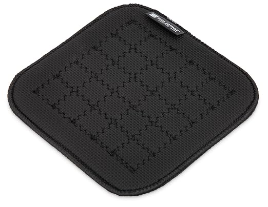 Carlisle FoodService Products Ultigrip Neoprene Commercial Hot Pad Pan Holder, 7" X 7", Black