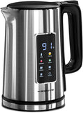 KEINVE 1.7L Electric Kettle, Touch Screen Water Boiler, No Plastic Interior, Double Wall, 6 Preset Temperatures, Fast Boil, and STRIX Control