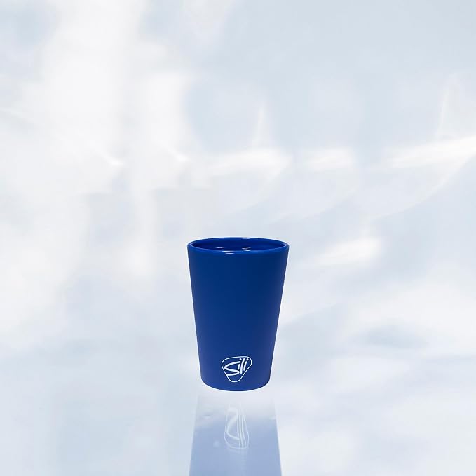 Silipint 1.5oz Silicone Shot Glasses – Pack of 2 Unbreakable, BPA-Free, Non-Toxic, Dishwasher & Freezer Safe Cups – Colored Shot Glasses for Cold Beverages, Cocktails, Travel, Party (Classic Blue)