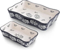 Wisenvoy Baking Dish Casserole Dish Ceramic Lasagna Pan 2-Pcs Bakeware Sets Baking Dishes Baking Set Baking Dish Set