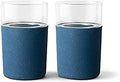 Rabbit R5-21308 Freezable Glasses, Set of 2, Speckled Navy,12 fl oz