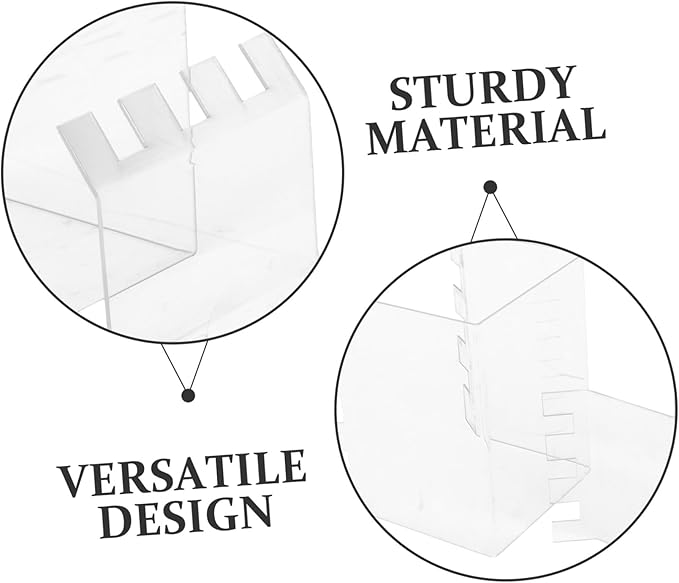 Garneck 2pcs Sturdy Acrylic Food Prep Bag Holder Zipper Bag Holder Stand and Pour Rack