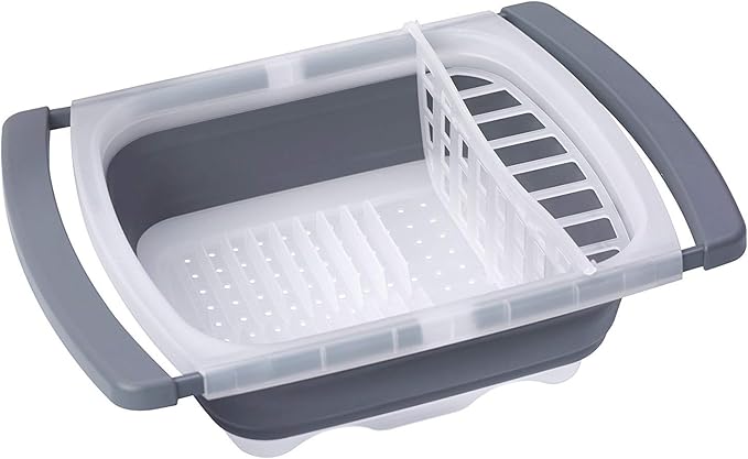 Prepworks by Progressive Collapsible Portable Sets (Large Tub and Dish Rack)