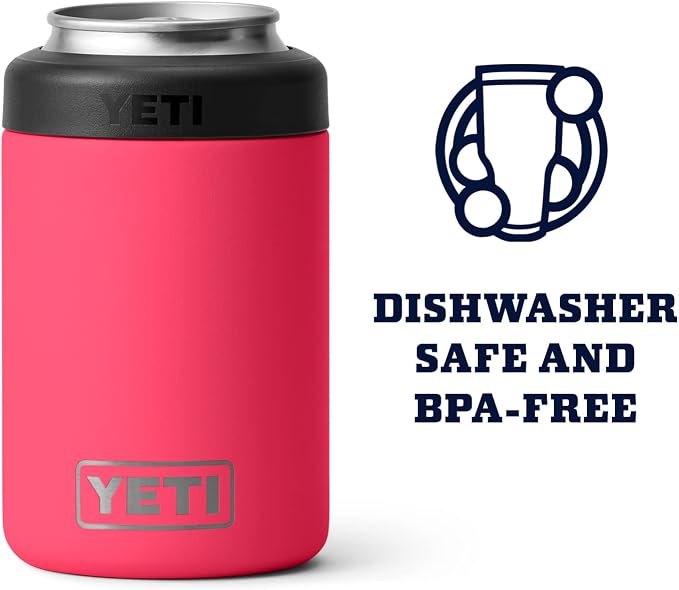YETI Rambler 12 oz. Colster Can Insulator for Standard Size Cans, Bimini Pink
