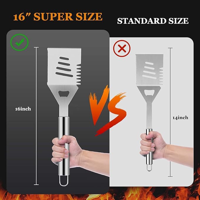 MUJUZE BBQ Grill Accessories Set,Grill Accessories Gifts for Fathers Day,BBQ Gifts for Men,31PCS Grilling Gifts for Men,Grilling Accessories with Apron for Dad,Barbecue Tool Sets