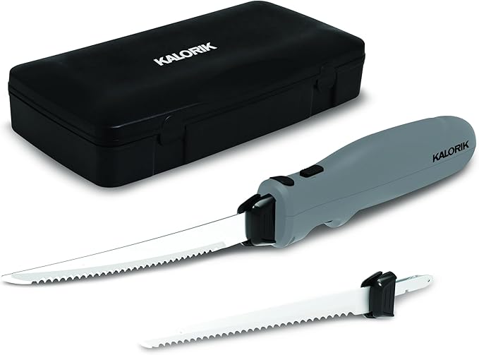 Kalorik Cordless Electric Knife Set, Gray (EM 51426 GR)