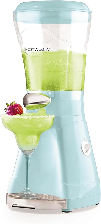 Nostalgia Margarita Machine - Blender for Smoothies, Margaritas, Daiquiris, and Slushies - Aqua - 64-Ounce