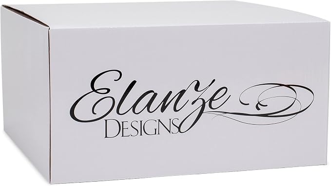 Elanze Designs Glossy Reactive Glaze Large 17 Fluid Ounce Everyday Kitchen Food Grade Ceramic Stoneware Coffee Mug Cup with Comfort Curved Handles, Set of 4, Blue