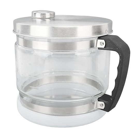 Sanpyl 4L Carafe for Countertop Distiller, Multi Purpose Distilled Water Bottle Jug, Glass Stainless Steel Replacement Distilled Water Filter Jug, for Home Beauty Countertop, Sanpylksh6tg974v