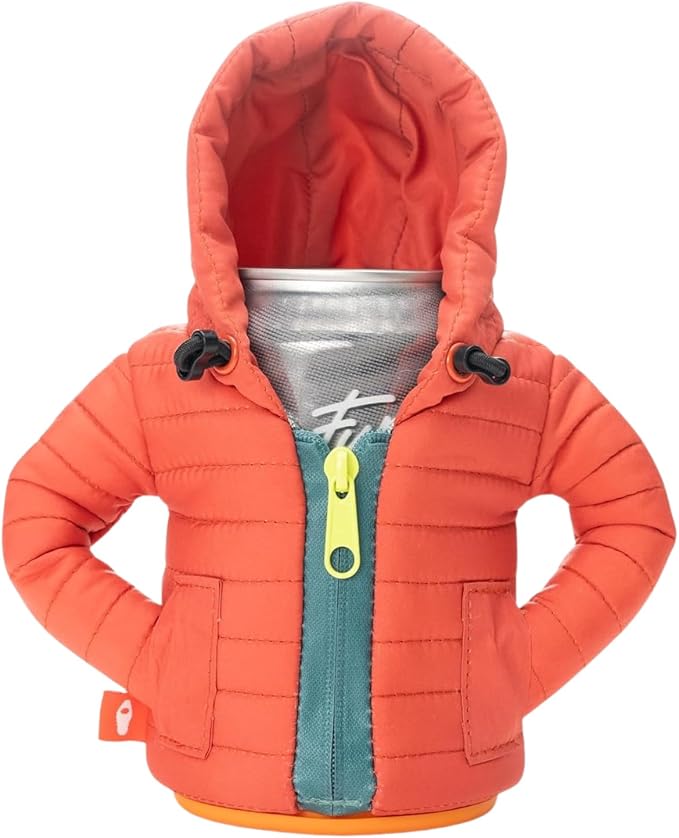 Puffin - The Alpine Jacket - Insulated 12 oz Can Cooler I Beer Bottle & Soda Can Insulator, Keep Drinks and Beverages Cold (Paprika)