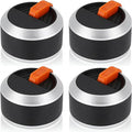 LS'BABQ Gas Grill Griddle Knobs Replacement for Blackstone 1666 1517 1554 1825 1836 Grills, 2 & 4 Burner Gas Griddle Control Knobs for Blackstone 17" 22" 28" 36" Griddle Accessories, 4-Pack, Orange