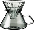 &NE NNS-372 Glass Dripper & Server, Gray, Width 6.7 x Depth 5.3 x Height 5.7 inches (17 x 13.5 x 14.5 cm), Actual Capacity 8.5 fl oz (250 ml), Coffee Set, Heat Resistant Glass, Paper Filter, Microwave
