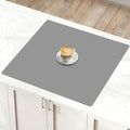 24''x24''(60cmx60cm) Silicone Mat for Kitchen Counter, Non-Slip Heat Resistant Countertop Protector, Waterproof Durable Kitchen Mat for Countertops, Islands (Light Gray)